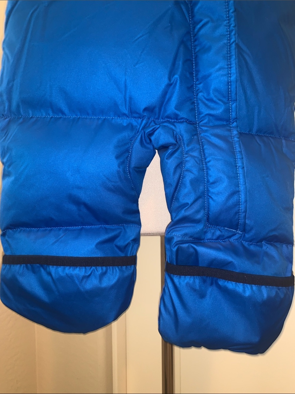 COLUMBIA BRAND NEW SIZE 6-12 MONTHS FLEECE LINED DOWN HOODED SNOWSUIT - Picture 4 of 9